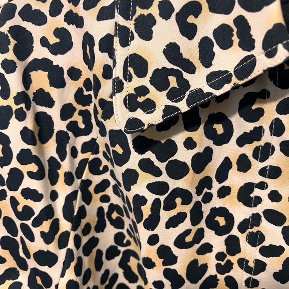 MAJE Leopard Print Belted Coat - Picture 4 of 6
